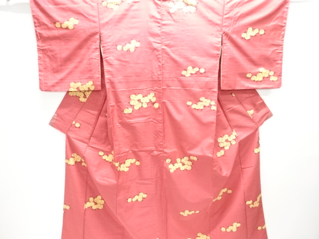 JAPANESE KIMONO / ANTIQUE KIMONO / SILK / TSUMUGI / WOVEN MANJUKIKU